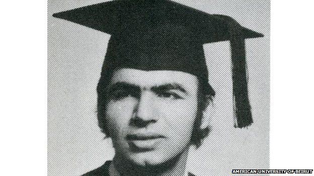 Ashraf Ghani as a student at the American University of Beirut in 1973