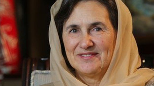 Rula Ghani in the presidential palace in Kabul