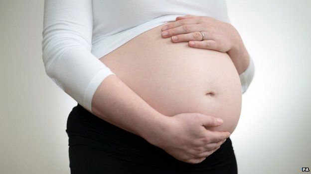 Pregnant woman's bump