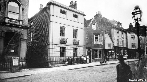 Lewes High Street, 1860