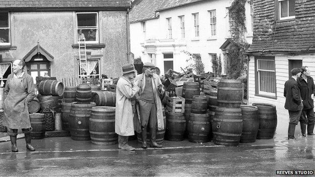 Harvey's Brewery, Lewes floods, 1960
