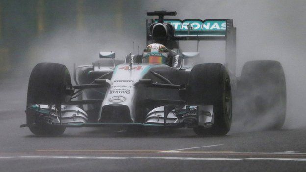 Lewis Hamilton at the Japanese GP