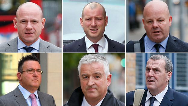 Chris Pharo, Ben O'Driscoll, Jamie Pyatt, John Edwards, Graham Dudman, John Troup
