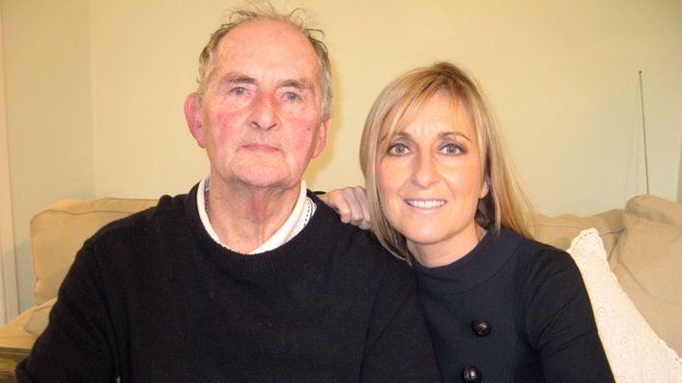 Fiona Phillips with her father