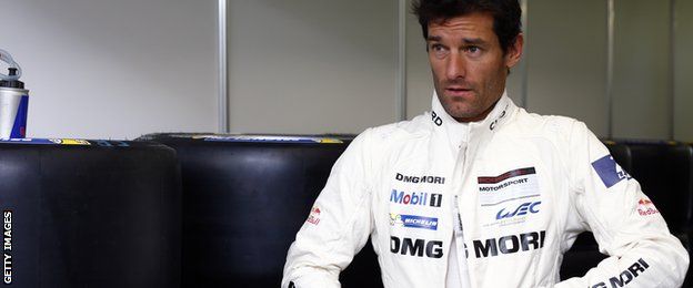 Mark Webber drove for Porsche Team in the Le Mans 24 hour race