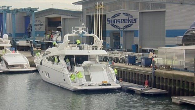 Sunseeker factory in Poole