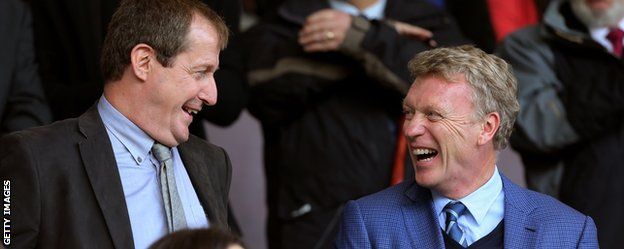 Alistair Campbell and David Moyes