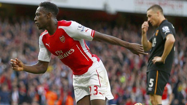 Danny Welbeck equalises for Arsenal
