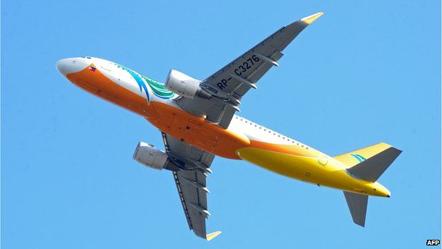 A Cebu Pacific Airbus A320 aircraft takes off at Manila's international airport on 13 March, 2014