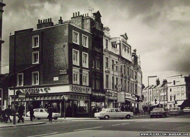 Corner of White Lion Street and Angel, Islington, 1972