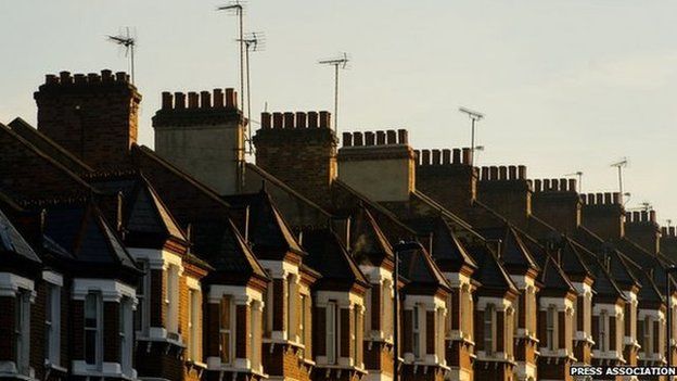 A row of terraced housing in London