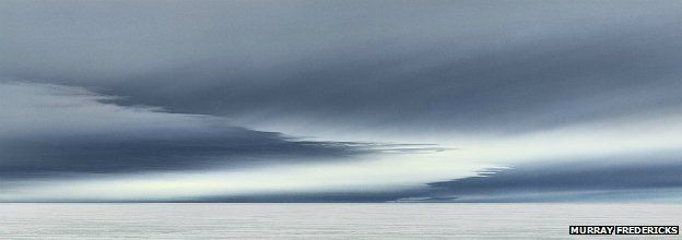 From Murray Fredericks' 'Topophilia' series: Icesheet #2338, lenticular clouds - 2013