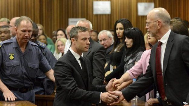 Oscar Pistorius at the Pretoria High Court, 21 Oct