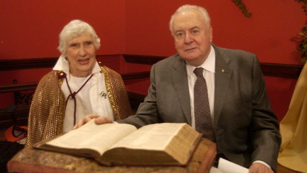 Whitlam Gough and his wife Margaret - January 2003