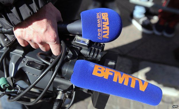 BFMTV camera and microphone