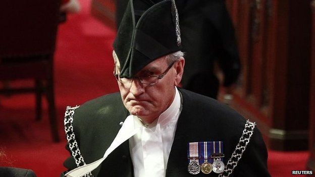 Sergeant-at-Arms Kevin Vickers is pictured in the Senate chamber on Parliament Hill in Ottawa in this file photo from June 3, 2011