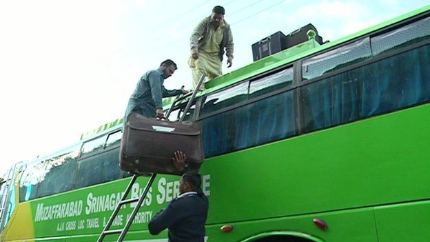 The weekly Muzaffarabad-Srinagar bus