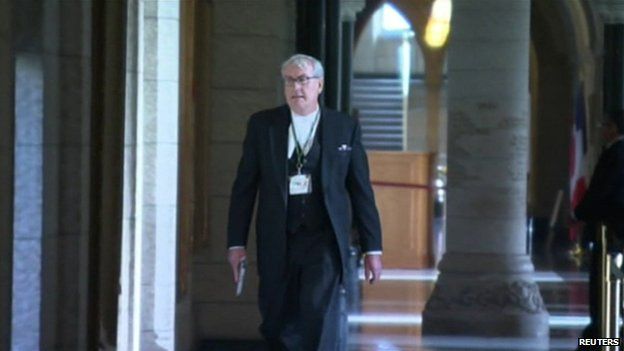 Sergeant-at-Arms Kevin Vickers, seen in Ottawa on 22 October 2014