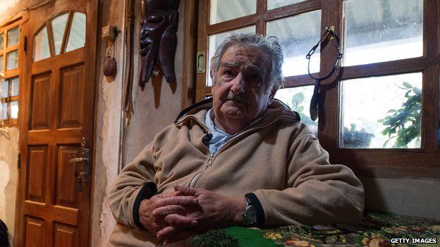 Jose Mujica in his home on 9 July, 2014.