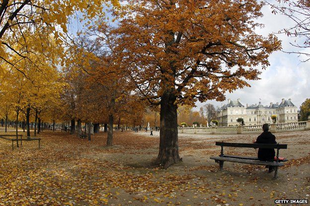 Luxembourg Gardens in autumn