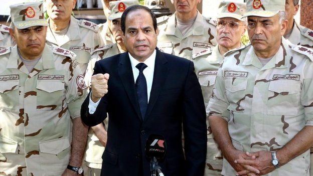 Egyptian President Abdul Fattah al-Sisi, responding to attacks in Sinai, 25 October 2014