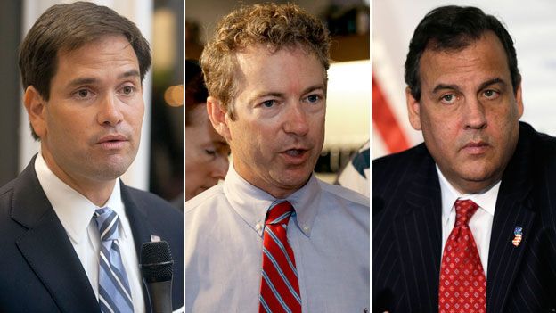 Marco Rubio, Rand Paul and Chris Christie