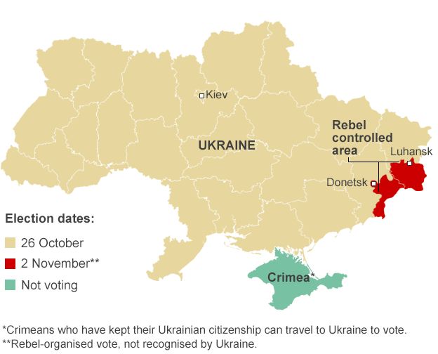Ukraine vote map