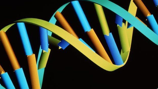 DNA molecule computer artwork