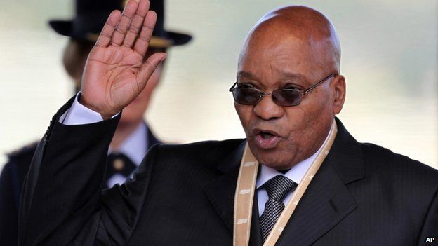 South Africa's president Jacob Zuma takes an oath in Pretoria, South Africa on 9 May