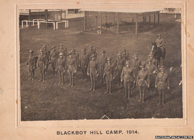 Postcard showing Black Boy Hill in 1914