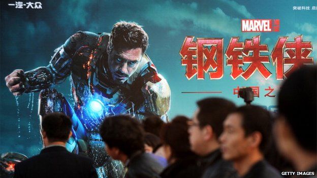 Iron Man 3 poster in Beijing