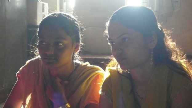 Girls at the Durga Vahini camp