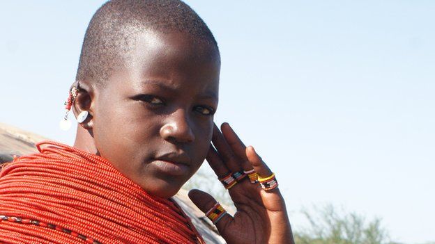 A Samburu girl who is already engaged to be married