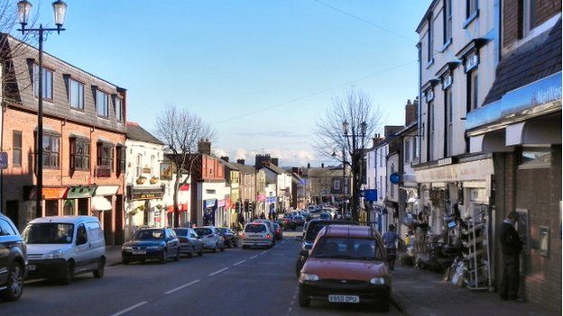 High Street in Mold