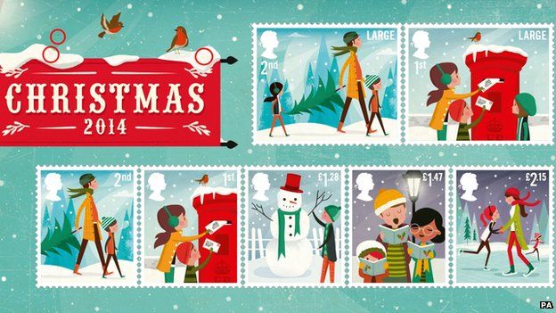 Christmas 2014 stamp designs unveiled - BBC News