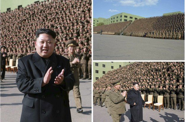 Photos of Kim Jong-un released by KCNA on 5 November 2014