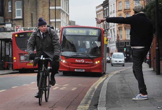 Boris Johnson on bike