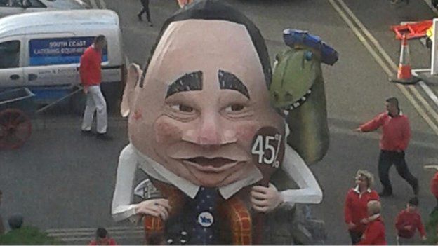 Alex Salmond effigy