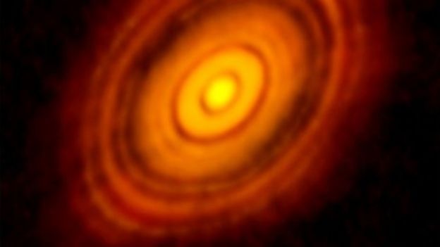 Star's birth glimpsed 'in real time' - BBC News