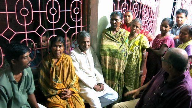 Gita Mandal and some of her village neighbours who also lost out in Ponzi schemes