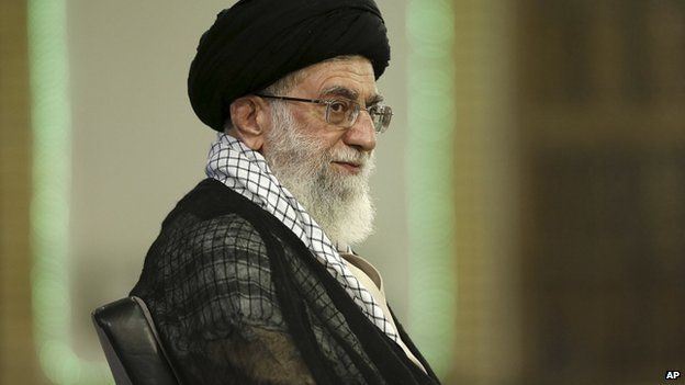 Supreme Leader Ayatollah Ali Khamenei appeared Tehran, Iran, on 7 September 2014
