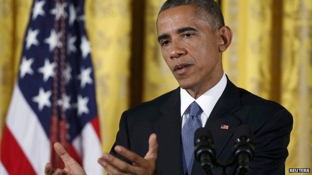 US President Barack Obama appeared in Washington on 5 November 2014