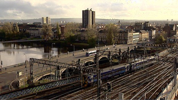 Glasgow Central Station view