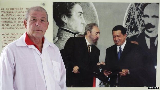 Cuban doctor Leonardo Fernandez, 63, before his departure to Liberia on 21 October, 2014