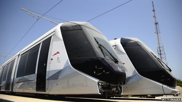 Dubai's new tram cars