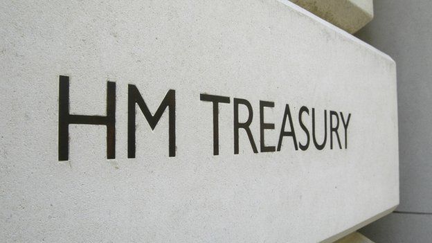 HM Treasury sign