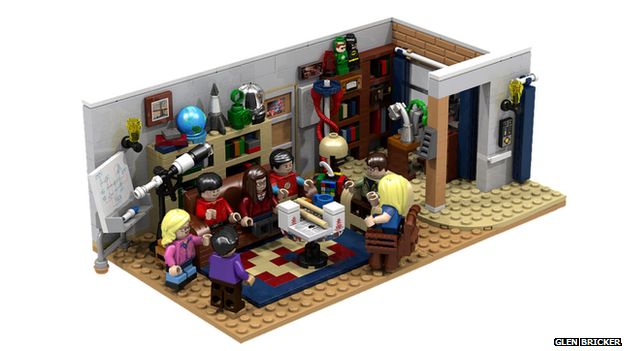 A Lego set modelled on The Big Bang Theory