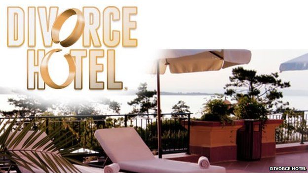Divorce Hotel website screenshot