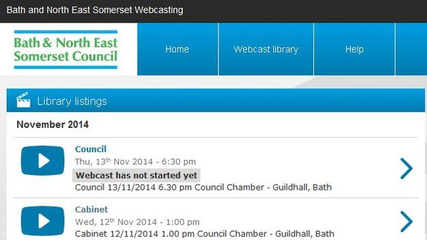 Bath and North East Somerset Council website