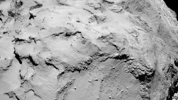 comet surface from 40m